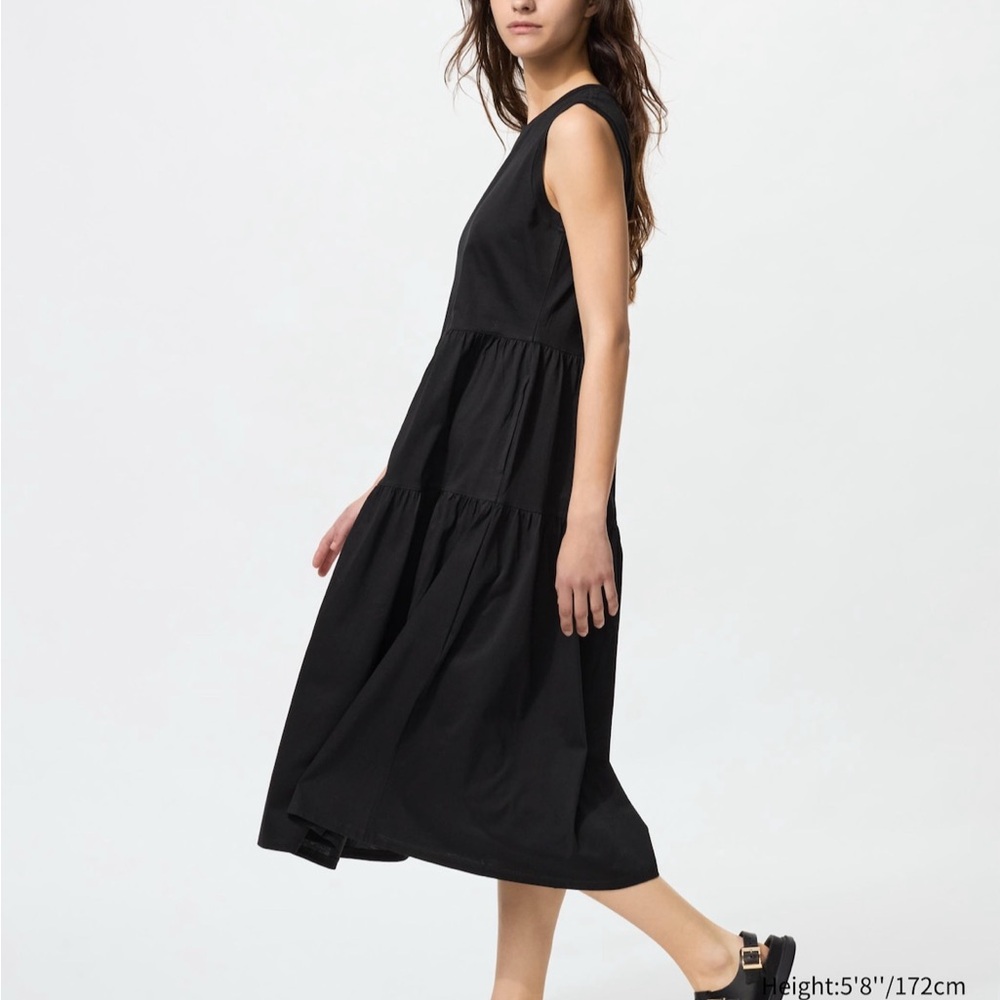 Uniqlo MERCERIZED COTTON DRESS SLEEVELESS